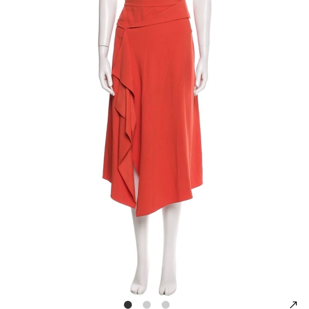 St. John Vibrant Orange Skirt
